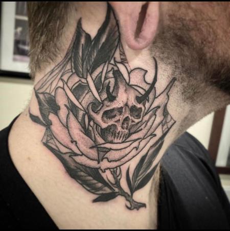 Tattoos - Billy Williams Rose Skull - 141212